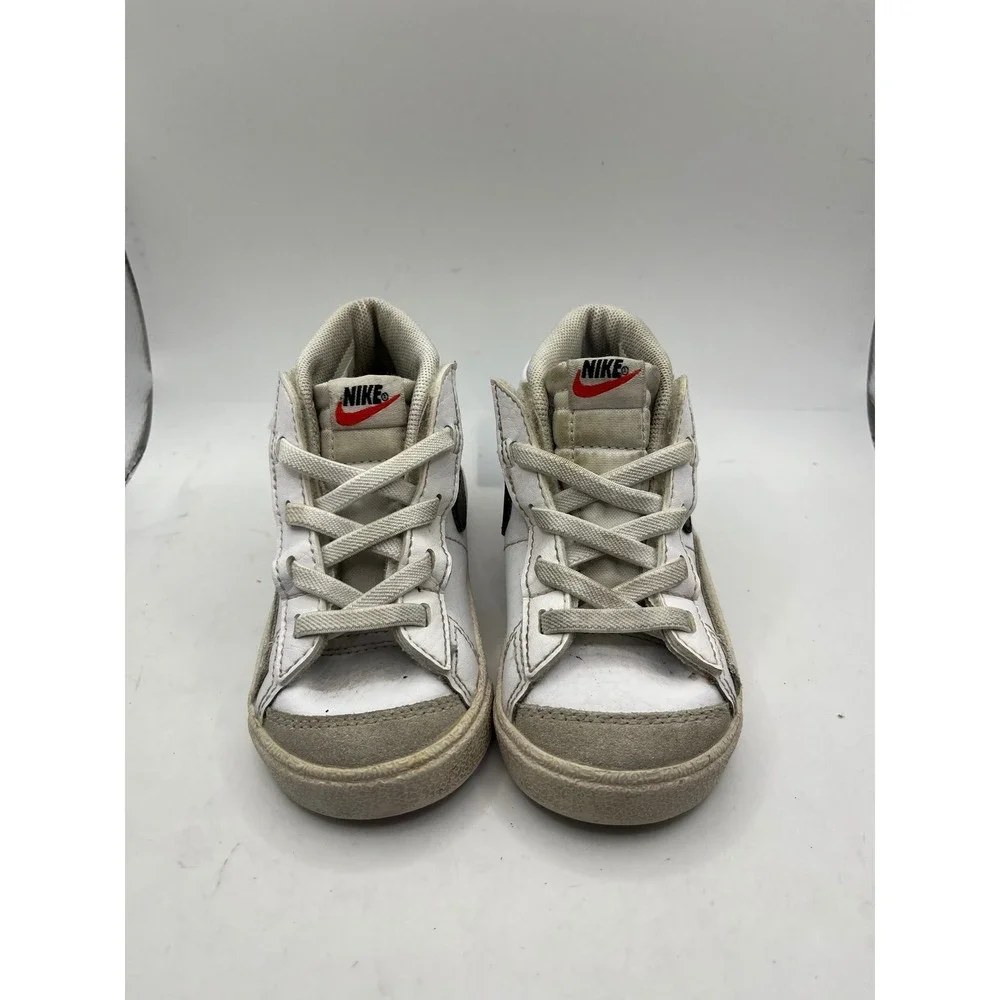 Nike Blazer Mid Toddler Shoes White Black‎ Red Casual Sneakers Kids Size